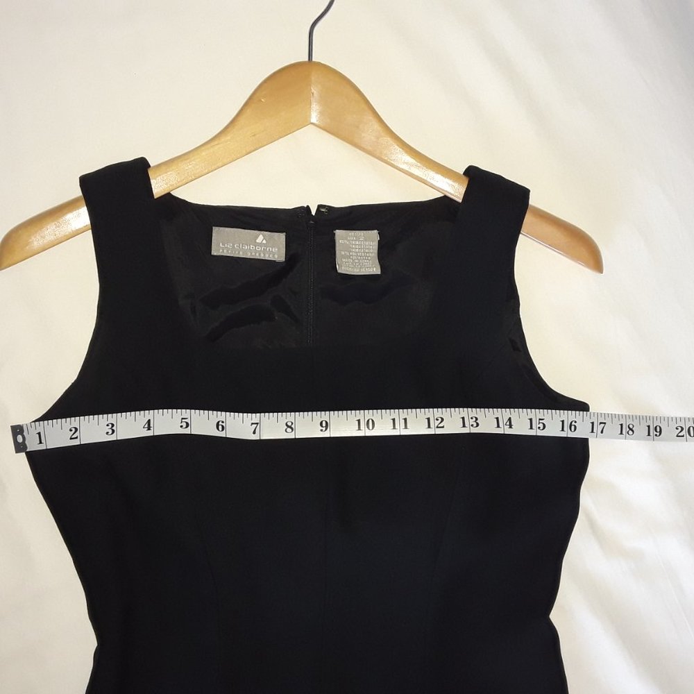Liz Claiborne Petite Midi Dress - Black size 2P - Picture 10 of 11